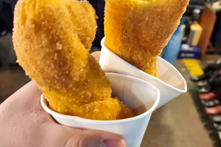 Gwangjang market glutinous rice twist, soeul