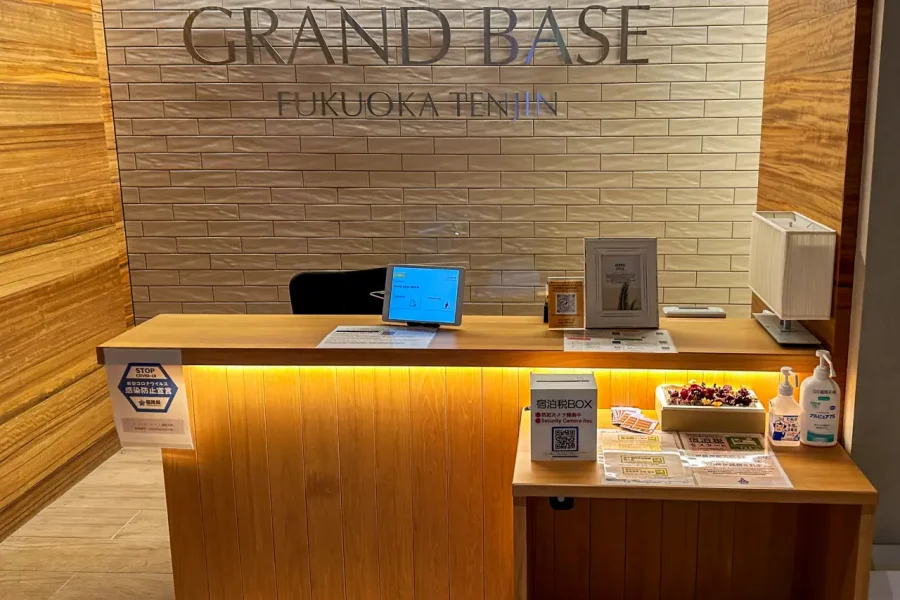 Grand Base Fukuoka Tenjin Hotel Check-in Counter