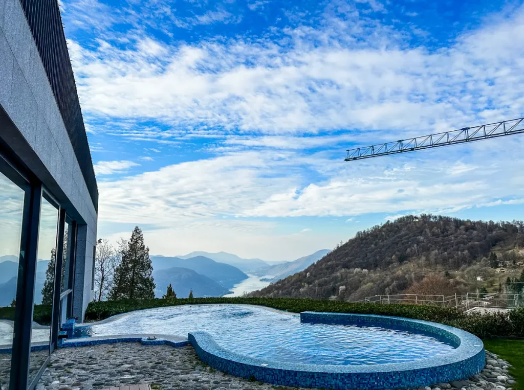 Kurhaus Cademario Hotel Lugano swimming pool with view