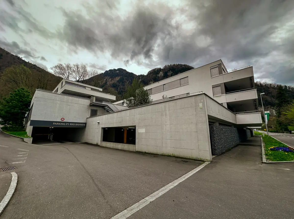 Vitznau parking garage entrance