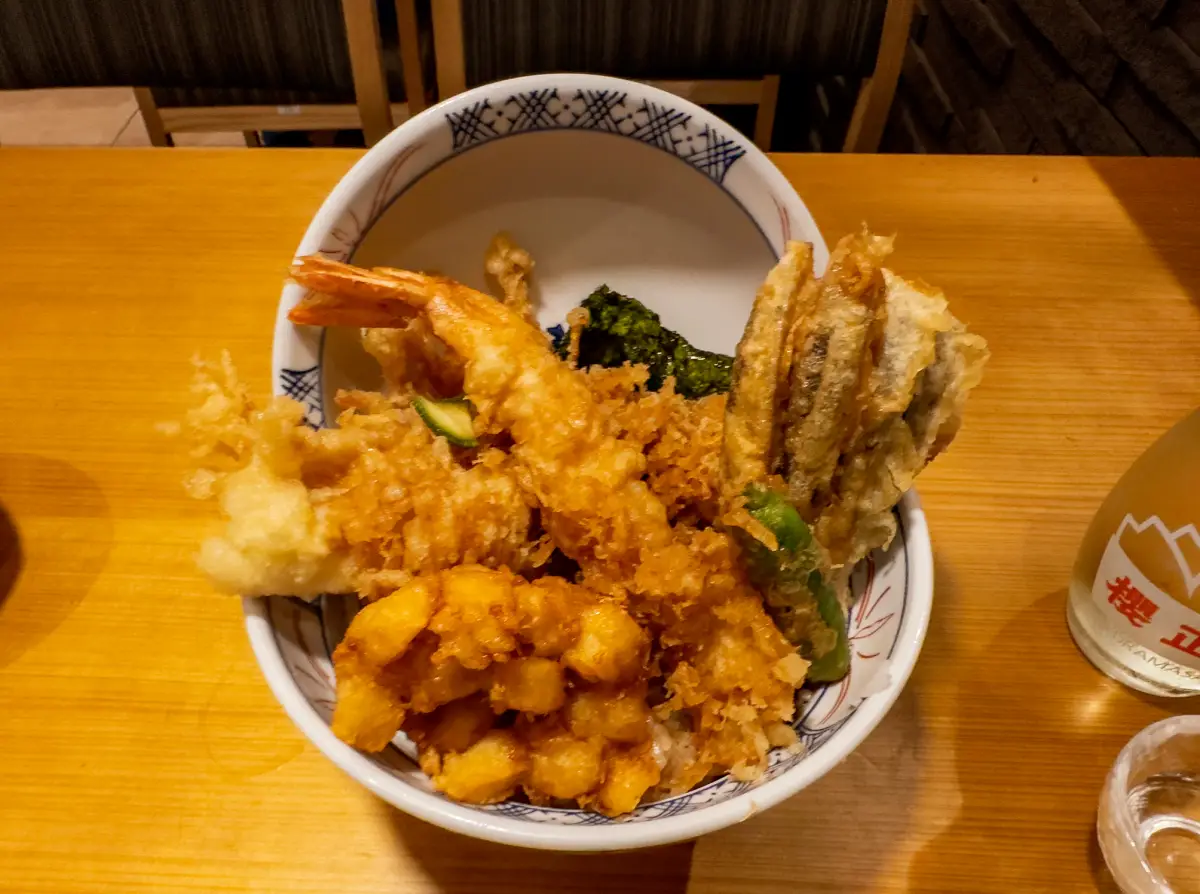 Tendon Makino Kyoto Teramachi Tempura Bowl